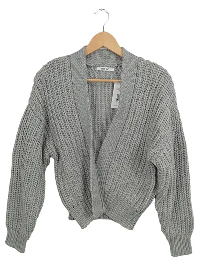 About You Damen Strickjacke Grau Gr. 36/S Grobstrick Cardigan