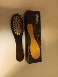 ahuhu Travel Brush Haarbürste Damen Elegant Braun 17cm 2