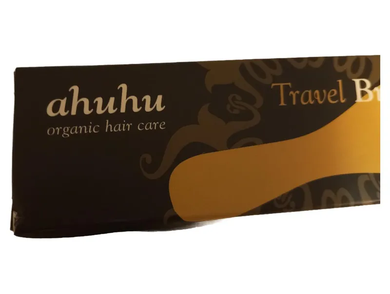 ahuhu Travel Brush Haarbürste Damen Elegant Braun 17cm 3