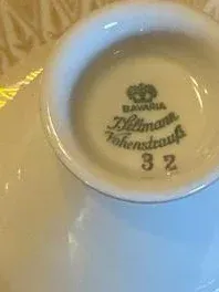 Johann Seltmann Vohenstrauß Bavaria Sammelgedeck Gold Porzellan 3-teilig