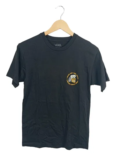 Vans Herren T-Shirt Gr. 36 Schwarz Casual Logo Print