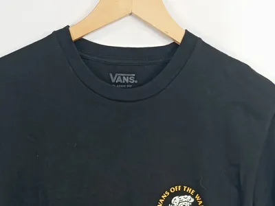 Vans Herren T-Shirt Gr. 36 Schwarz Casual Logo Print