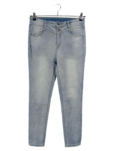 LASCANA Damen Jeans Hose Straight Leg Blau Größe 40 Casual