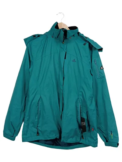 OCK Damen Regenjacke Gr. 38 Türkis Outdoor Funktionsjacke