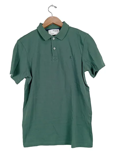SELECTED HOMME Herren Poloshirt Grün Gr. 48/M Casual