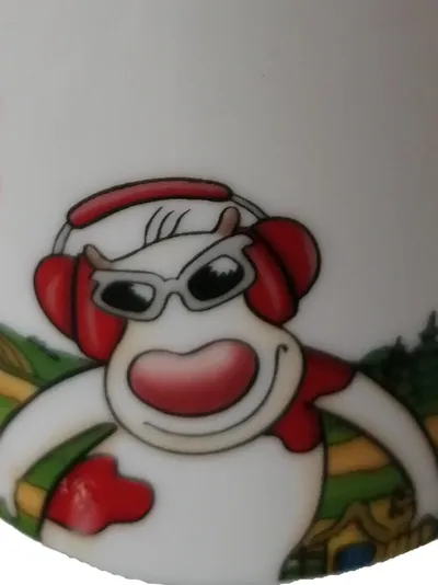 KAHLA Tasse Comic-Kuh Motiv Mehrfarbig Porzellan 250ml