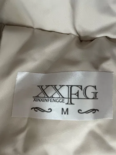 XINXINFENGGE Damen Fellmantel Trenchcoat Schwarz Gr. M Kunstfell gefüttert