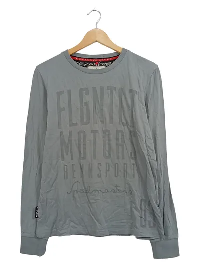 FLGNTLT Herren Langarmshirt Grau Gr. 46/S Casual
