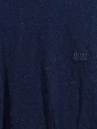 HUGO BOSS Herren Pullover Gr. M Extrafine Merino Wolle Dunkelblau 3