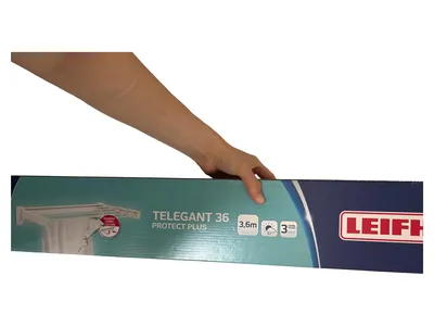 Leifheit Telegant 36 Protect Plus Wandtrockner Wäscheständer Weiß 3,6m