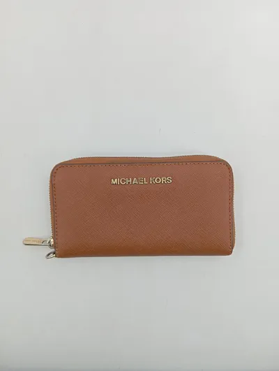 Michael Kors Geldbörse Damen Braun Elegant Zip-Around Portemonnaie