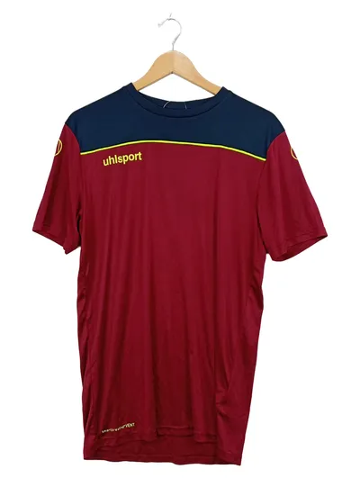 uhlsport Sport Shirt Herren Gr. L Bordeaux Navy Trainingsshirt Fußball