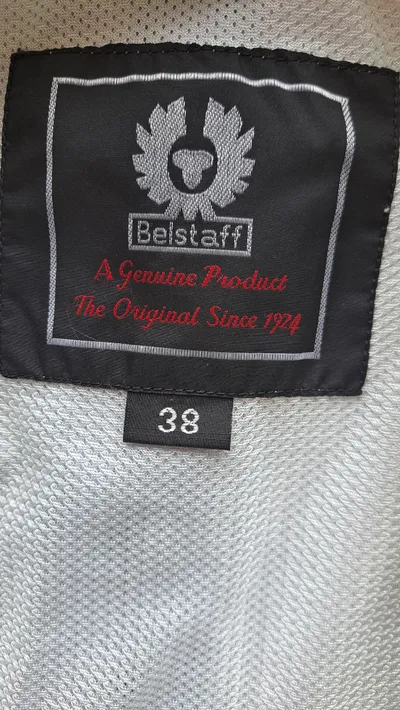 Belstaff Damen Leichte Jacke Gr. 38 Weiß Biker-Stil Polyester