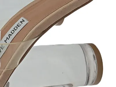 Steve Madden Damen Plateausandalen Transparent Gr. 37 Elegante Sandalen