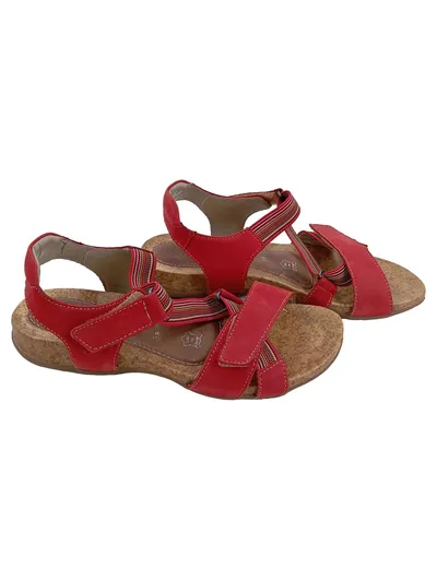 REMONTE Outdoorsandalen Damen Gr. 38 Rot Praktisch Klettverschluss