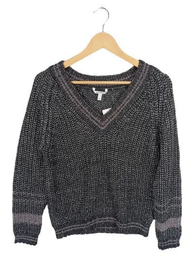 BLUE FIRE CO Damen Strickpullover V-Ausschnitt Gr. 36/S Mehrfarbig