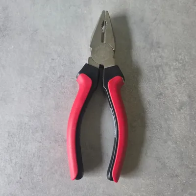 Brüder Kombizange 180mm Zange mit Zweikomponenten-Griff Rot Schwarz