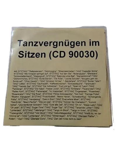 Dieter Balsies Tanzvergnügen CD Kindermusik Aktivitätsbuch Bewegung Sitztanz