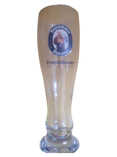 Franziskaner Weißbier Glas 0,5L Weizenbierglas Bierglas Transparent