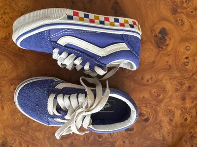 Vans Old Skool Kinder Sneaker Low Gr. 27 Blau Casual Freizeitschuh
