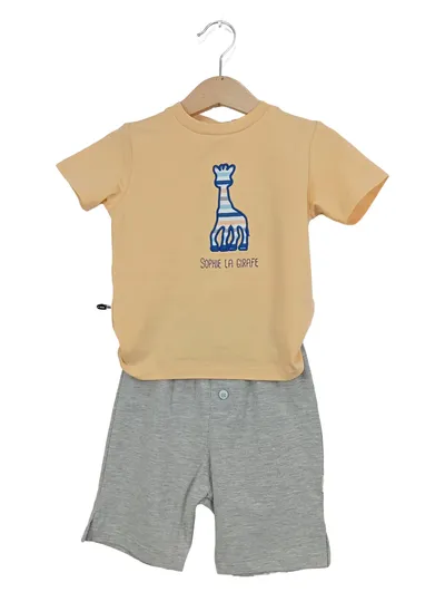 Sophie La Girafe Baby Set Kinder Shirt Hose Gr. 12 Monate / 80 Gelb Giraffe