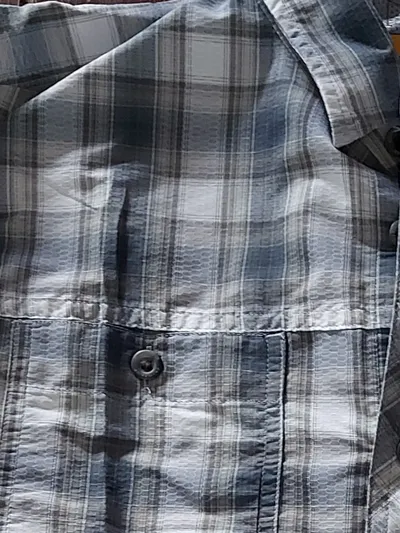 Eddie Bauer Herren Freizeithemd Kariert Kurzarm Mehrfarbig Größe M