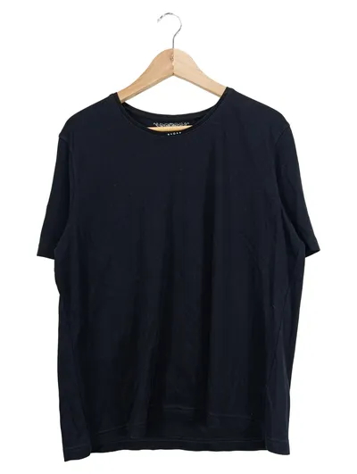 Clarina Damen T-Shirt Gr. 46 Schwarz Basic Baumwolle