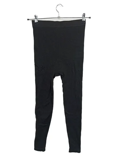 VERO MODA Damen Umstandshose Leggings Gr. 38 S/M Schwarz Basic Rippstrick