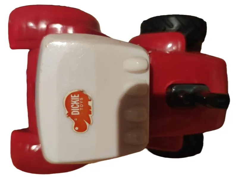 Dickie Toys Traktor mit Anhänger Rot Spielzeugauto Kinderfahrzeug 2