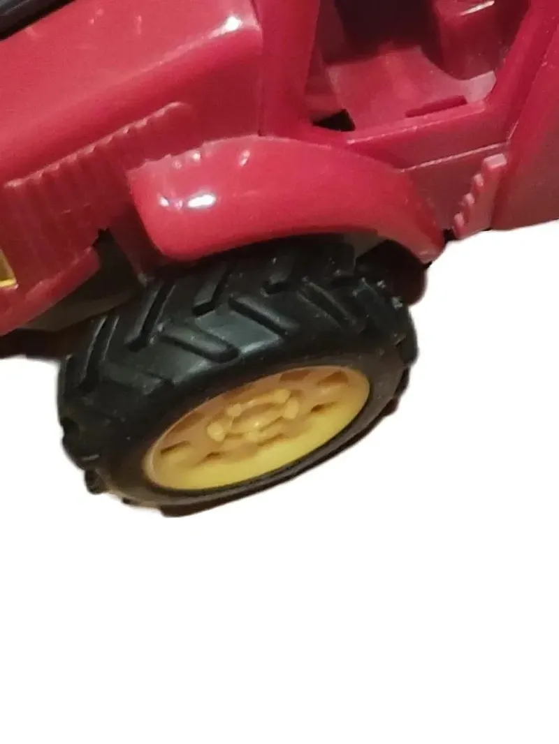 Dickie Toys Traktor mit Anhänger Rot Spielzeugauto Kinderfahrzeug 5