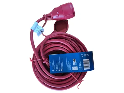 Unitec Verlängerungskabel Outdoor Netzkabel Stromkabel Rot Garten