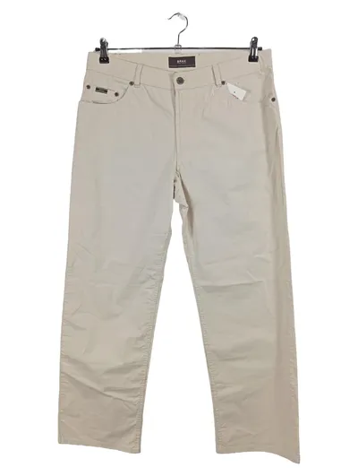 BRAX Herren Stoffhose Gr. W36/L30 Beige Baumwolle Klassisch
