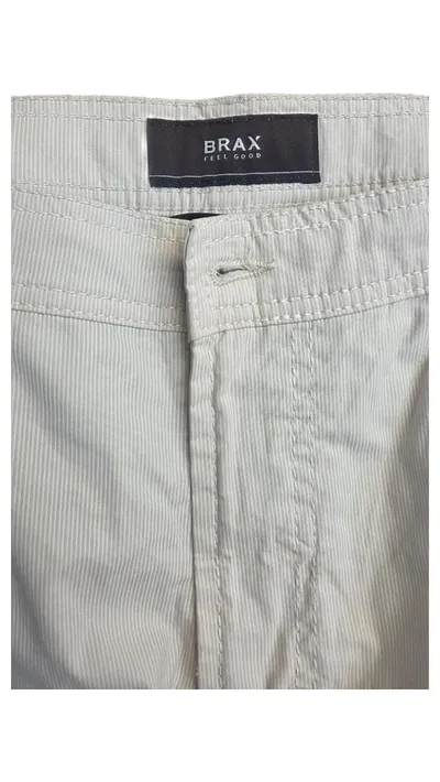 BRAX Herren Stoffhose Gr. W36/L30 Beige Baumwolle Klassisch