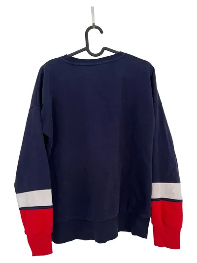 FILA Damen Sweatshirt Blau Logo Print Gr. M Casual Freizeit Herbst Winter