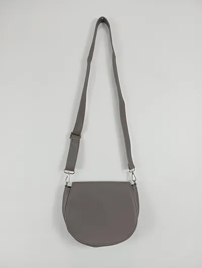 bpc Damen Umhängetasche Grau Casual Schultertasche