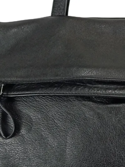 Daniel Hechter Henkeltasche Damen Schwarz Leder Klassisch Reißverschluss