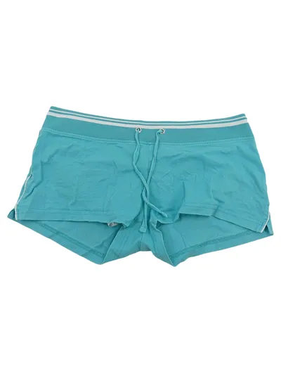 Fishbone Damen Sport Shorts Türkis Gr. M Baumwolle Kordelzug