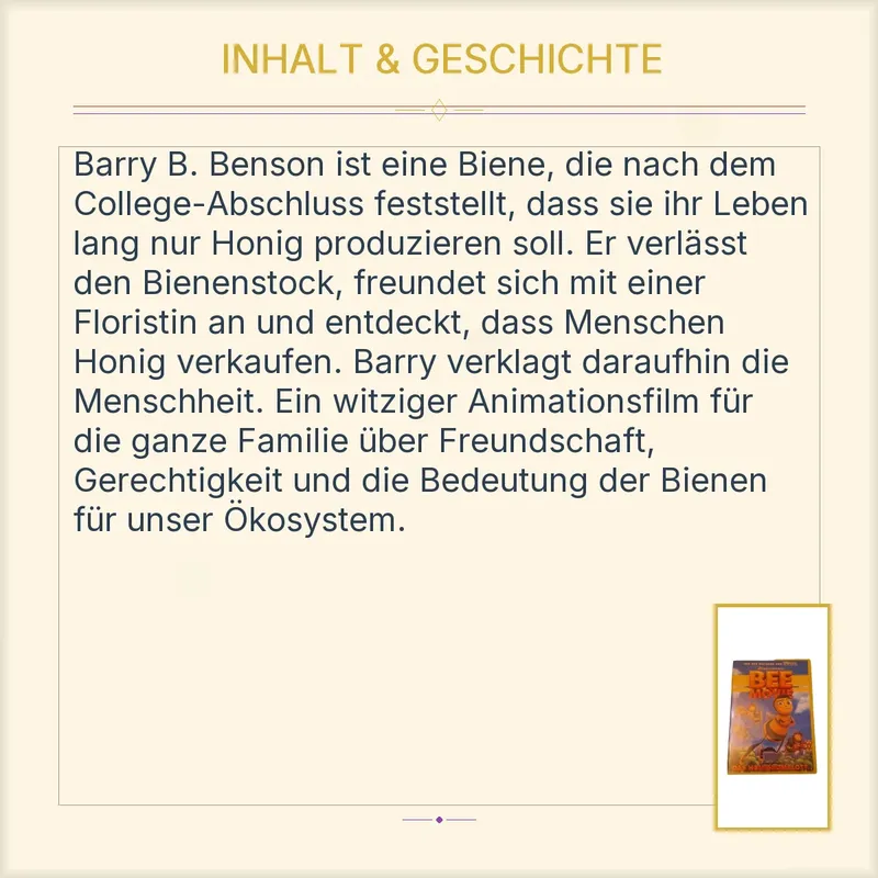 DreamWorks Bee Movie Das Honigkomplott DVD Animationsfilm Kinderfilm 3