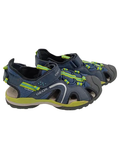 Geox Outdoorsandalen Kinder Jungen Gr. 37 Blau Grün Outdoor Sandalen
