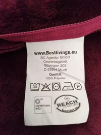 Bestlivings Dekokissen Bezug Lila Polyester Kissenhülle 44x52 cm 2