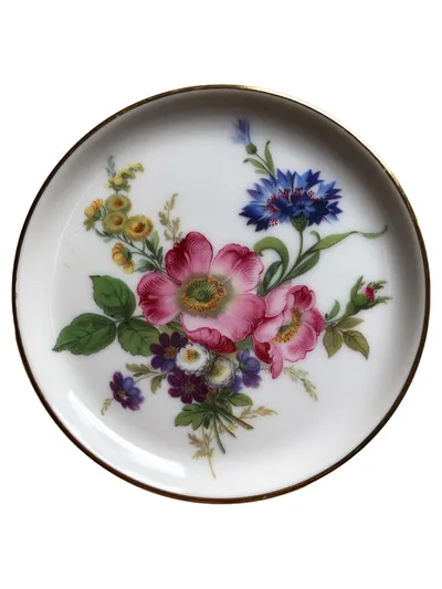 FÜRSTENBERG Platzteller Klassisch Porzellan Blumenmuster Mehrfarbig 10cm