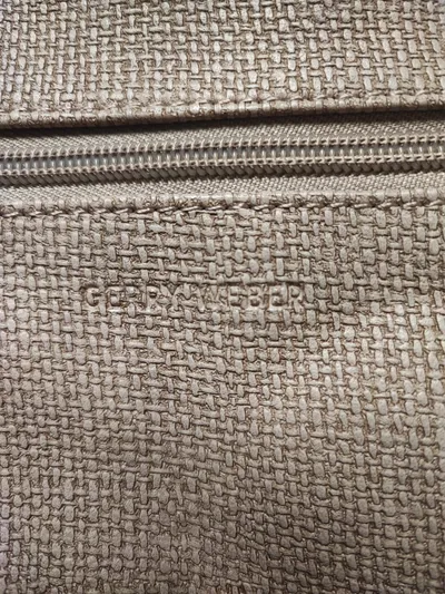 Gerry Weber Damen Umhängetasche Shopper Rosa Stoff Streifen 42x32cm