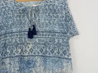 Fashion Highlight Damen T-Shirt Blau XXL Bohemian Freizeit 4