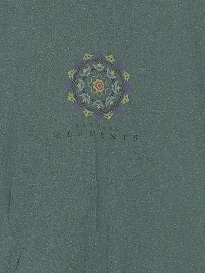 BDG Damen T-Shirt Grafik Print Grün Gr. 36/S Casual Baumwolle