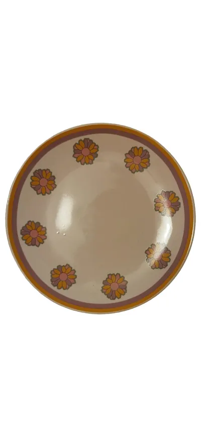 Depot Dekoschale Keramik Blumenmuster Mehrfarbig 15cm Charmant Alltag
