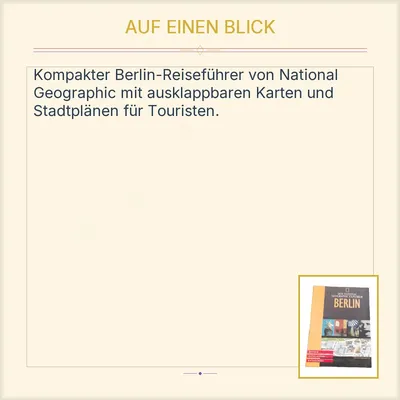 National Geographic Explorer Reiseführer Berlin Stadtführer Reise