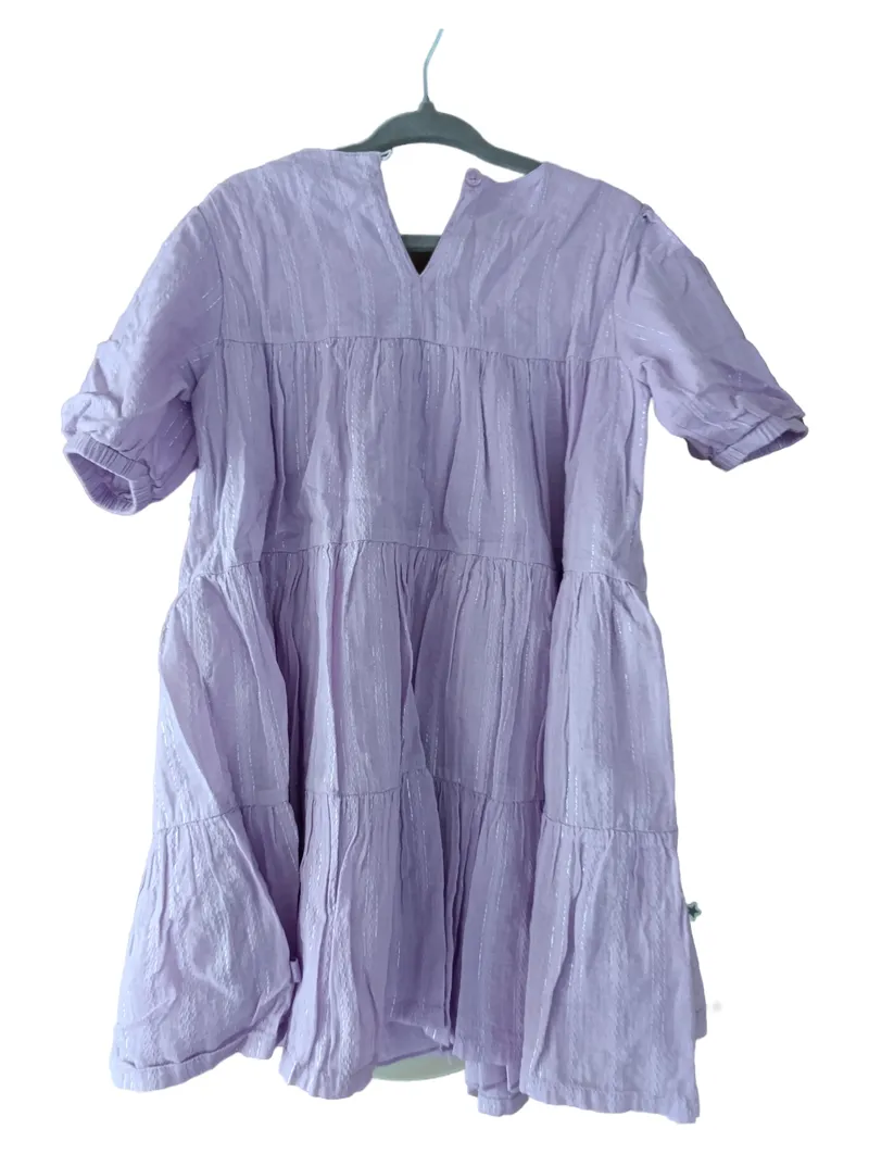 Basefield Mädchen Sommerkleid Lila Blumenstickerei Gr. 92/98 6