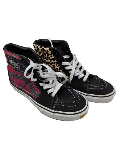Vans Sk8-Hi Sneaker High Top Damen Tierdruck Schwarz Gr. 38