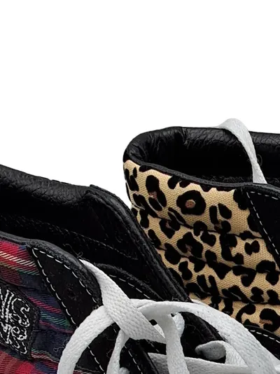 Vans Sk8-Hi Sneaker High Top Damen Tierdruck Schwarz Gr. 38