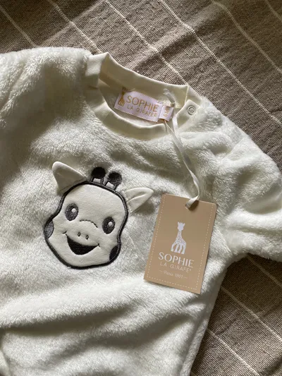 Sophie La Girafe Baby Sweatshirt Gr. 62 (3 Monate) Weiß Charmant